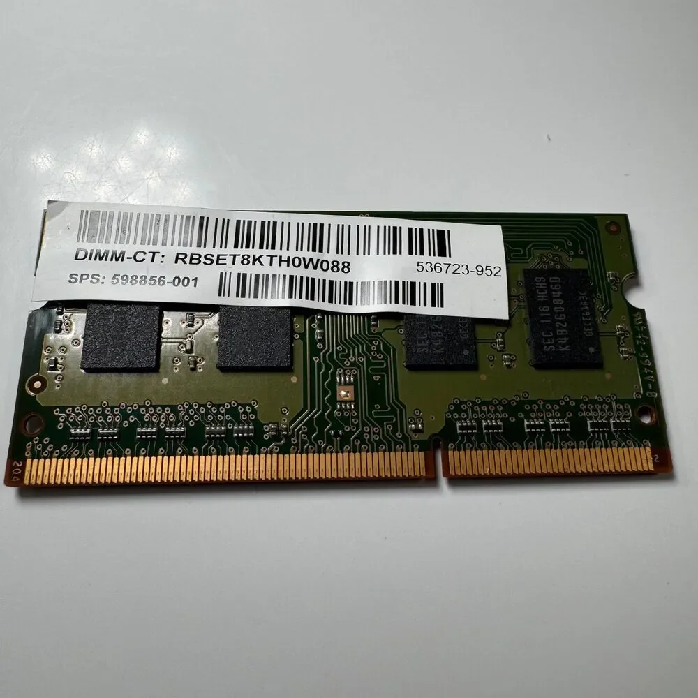Samsung 2GB DDR3 Laptop RAM PC3-10600S 1333MHz SODIMM M471B5773DH0-CH9 1Rx8